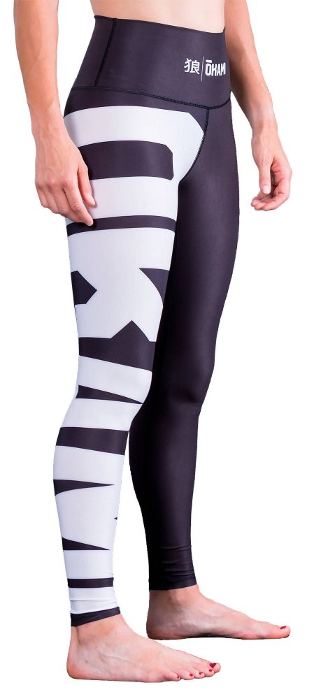 OKAMI Ladies Spats Black & White