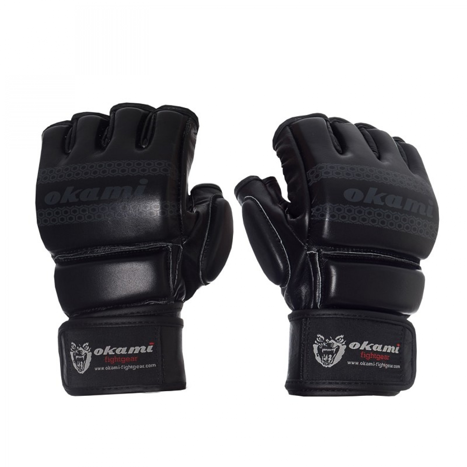 Okami fightgear MMA Gloves Hi Pro Black Edition