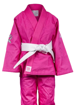 OKAMI Kids BJJ Gi Set Hajimari pink
