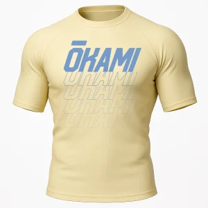 OKAMI Rashguard Logo Chardonnay