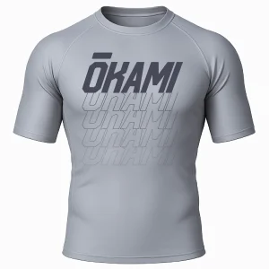 OKAMI Rashguard Logo Grey