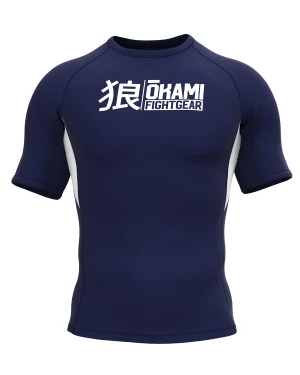 OKAMI Rashguard Short Sleeved Keii Navy