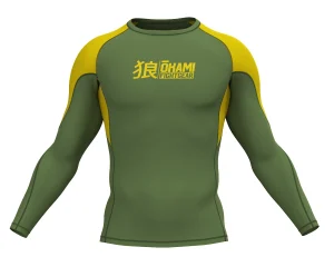 OKAMI Rashguard Long Sleeved Keii Khaki