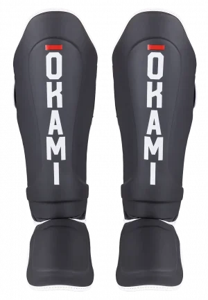 OKAMI FIGHTGEAR Kids Shin Guards Contender black