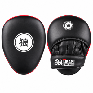 OKAMI FIGHTGEAR Punch Mitts Gym Series Black / Red